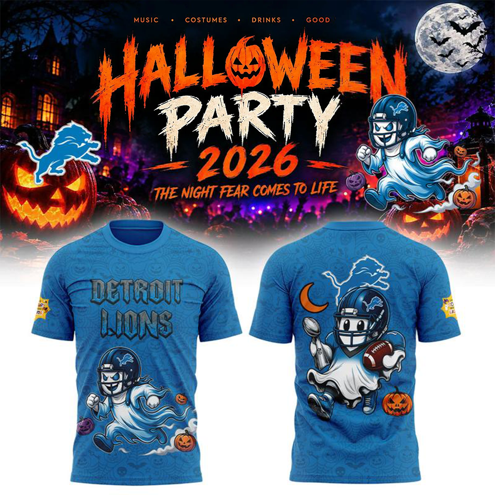 Detroit Lions Merch x Halloween Night 2026 T-shirt Perfect Gift For Him 1 - Unicasport Detroit Lions Merch x Halloween Night 2026 T-shirt Perfect Gift For Him
