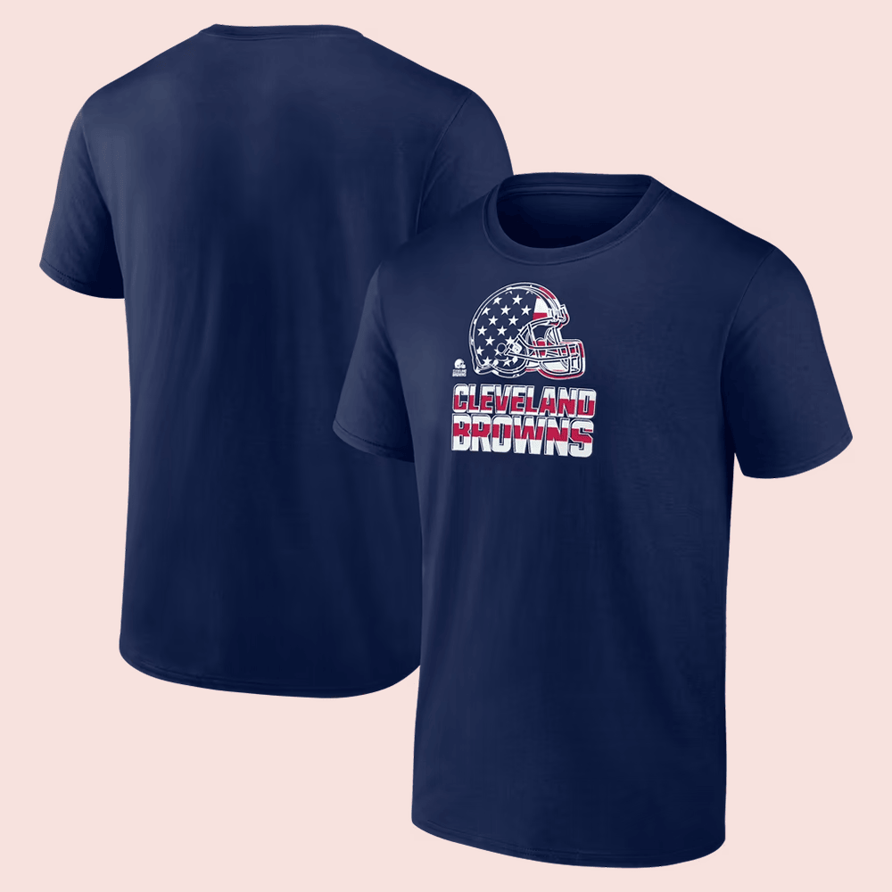 Cleveland Browns Merch Cleveland Browns Americana T-Shirt Best Football Lovers Gift 1 - Unicasport Cleveland Browns Merch Cleveland Browns Americana T-Shirt Best Football Lovers Gift