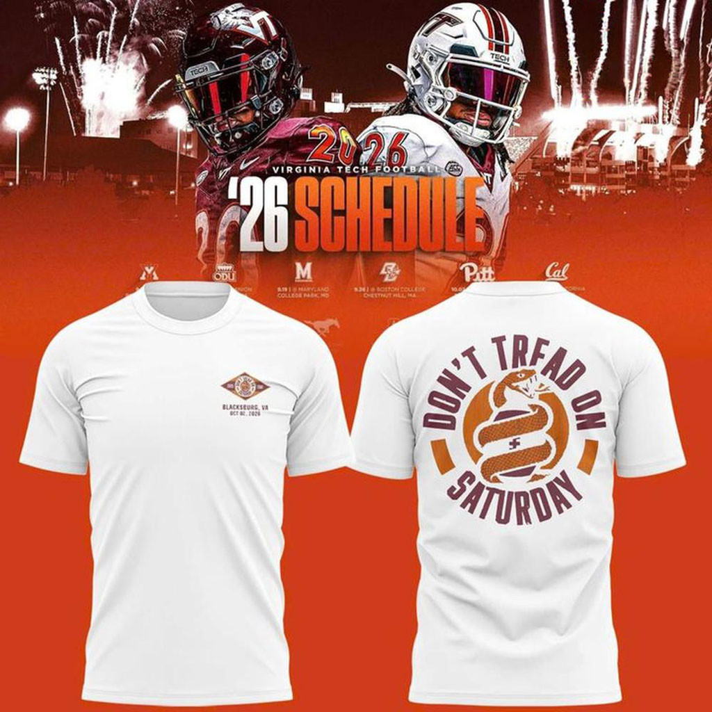 Virginia Tech Hokies Don't Tread On Saturday T-Shirt Tech Hokies Merch Gift For Football Fans 1 - Unicasport Virginia Tech Hokies Don't Tread On Saturday T-Shirt Tech Hokies Merch Gift For Football Fans