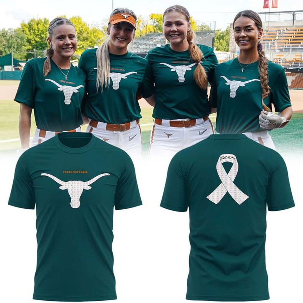 Texas Longhorns Softball Strike Out Cancer Game T-Shirt Texas Softball Merch Fan Apparel 1 - Unicasport Texas Longhorns Softball Strike Out Cancer Game T-Shirt Texas Softball Merch Fan Apparel