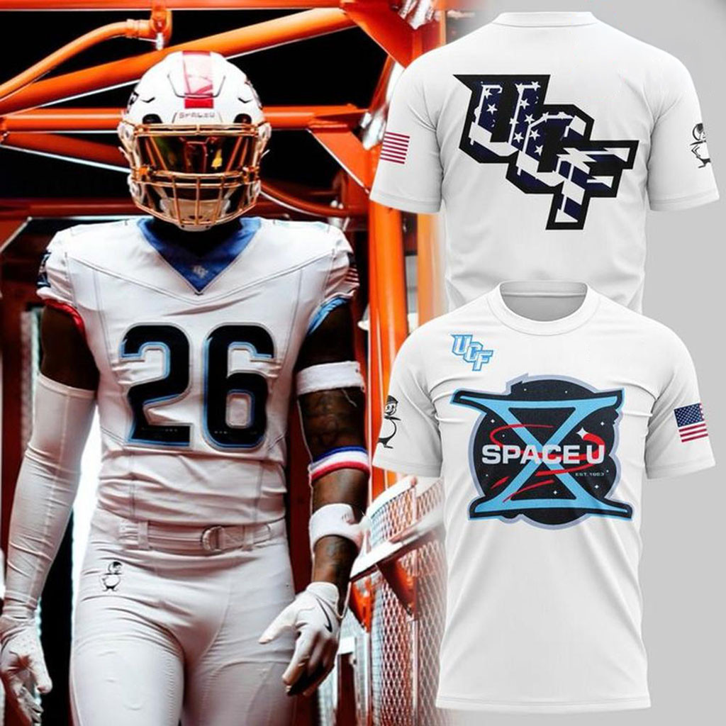 UCF Football 2026 Property of SpaceU White T-Shirt UCF Knights Merch Gift For Football Fans 1 - Unicasport UCF Football 2026 Property of SpaceU White T-Shirt UCF Knights Merch Gift For Football Fans