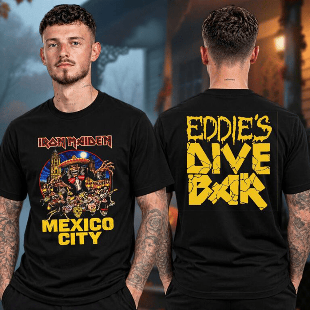 Iron Maiden Merch Mexico City 2026 Eddie Dive Bar T-Shirt Best Fans Gift Ideas 1 - Unicasport Iron Maiden Merch Mexico City 2026 Eddie Dive Bar T-Shirt Best Fans Gift Ideas