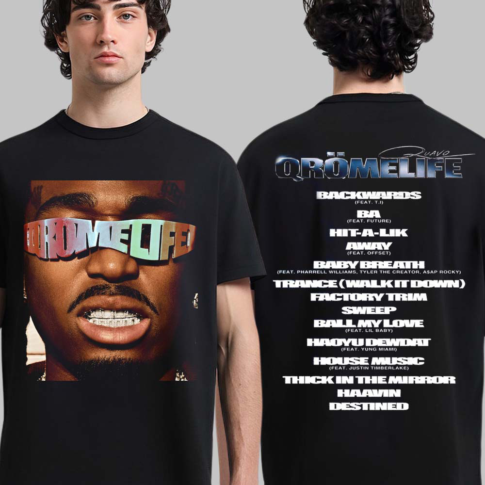 Quavo Merch Qromelife Album Cover With Tracklist Shirt Quavo Concert Outfits Gifts Ideas 1 - Unicasport Quavo Merch Qromelife Album Cover With Tracklist Shirt Quavo Concert Outfits Gifts Ideas