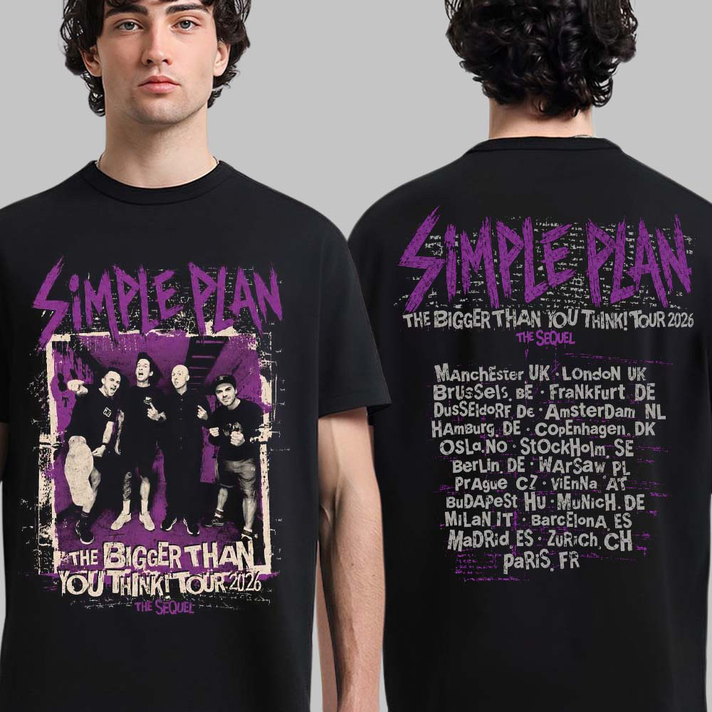 Simple Plan Merch Bigger Than You Think Tour Shirt Band Photo Graphic Shirt Rock Lovers Gifts 1 - Unicasport Simple Plan Merch Bigger Than You Think Tour Shirt Band Photo Graphic Shirt Rock Lovers Gifts