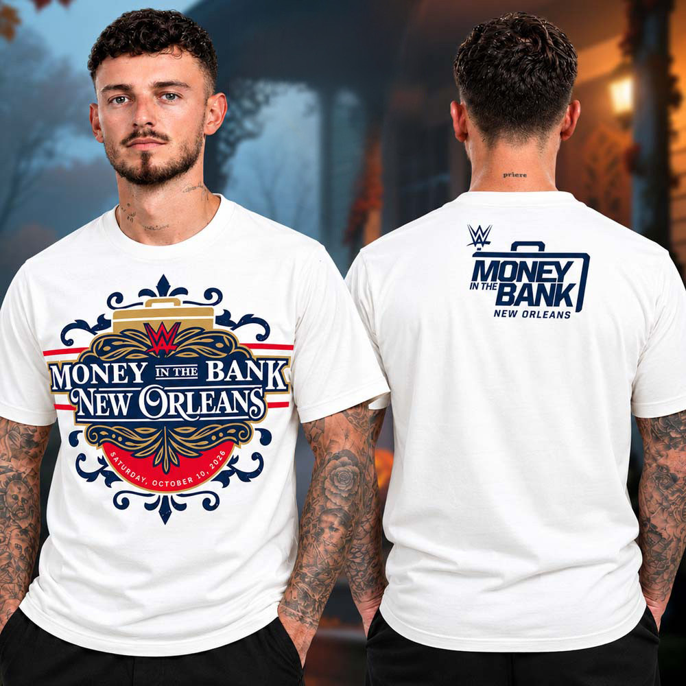 WWE Money In The Bank 2026 Merch ProSphere New Orleans Shirt Gifts For WWE Lovers 1 - Unicasport WWE Money In The Bank 2026 Merch ProSphere New Orleans Shirt Gifts For WWE Lovers