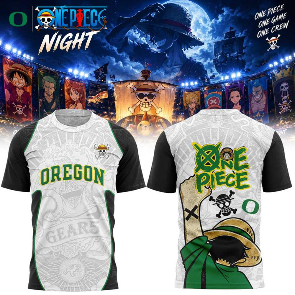 Oregon Ducks Merch x One Piece One Game One Crew 2026 T-Shirt Gift Ideas 1 - Unicasport Oregon Ducks Merch x One Piece One Game One Crew 2026 T-Shirt Gift Ideas