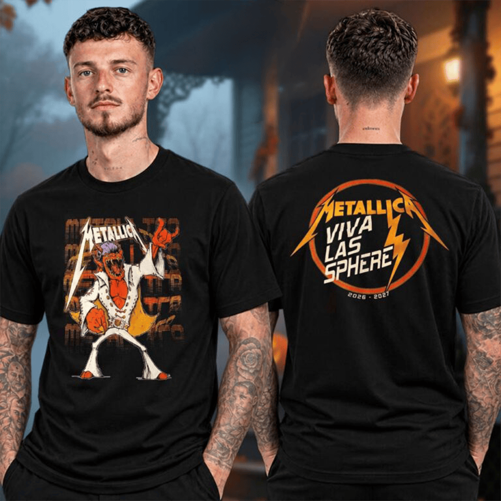 Metallica Merch Las Vegas 2026 Sphere Elvis Viva T-Shirt Perfect Gift For Fans 1 - Unicasport Metallica Merch Las Vegas 2026 Sphere Elvis Viva T-Shirt Perfect Gift For Fans