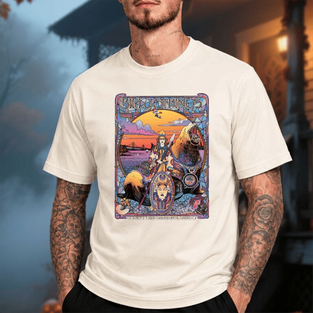 Billy Strings Merch Oakland CA Event Poster At Oakland Arena In Oakland CA 2026 T-Shirt Best Tee Gift