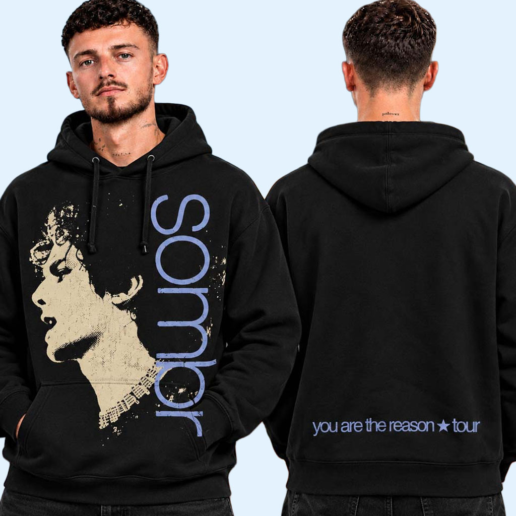 Sombr Merch You Are The Reason North America Tour 2026 Portrait Hoodie Gift For Music