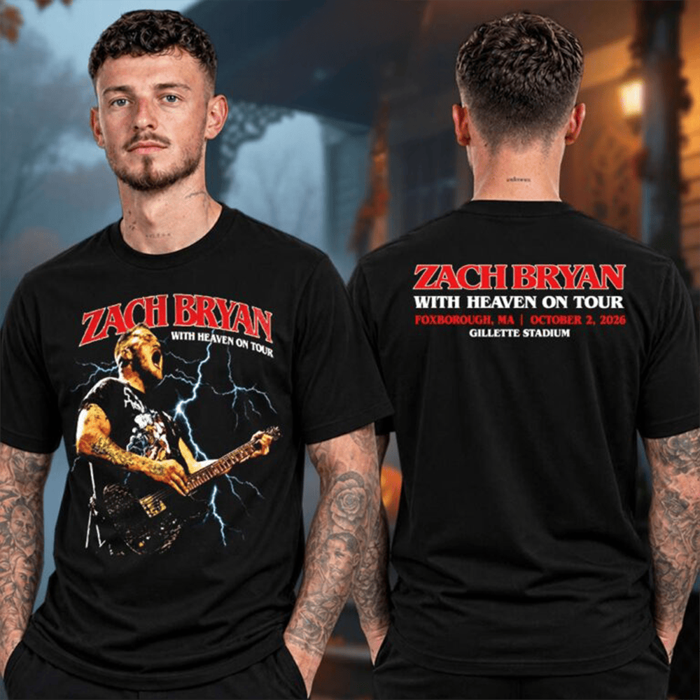 Zach Bryan Merch Foxborough MA Event At Gillette Stadium In Foxborough MA 2026 T-Shirt Tee Gift 1 - Unicasport Zach Bryan Merch Foxborough MA Event At Gillette Stadium In Foxborough MA 2026 T-Shirt Tee Gift