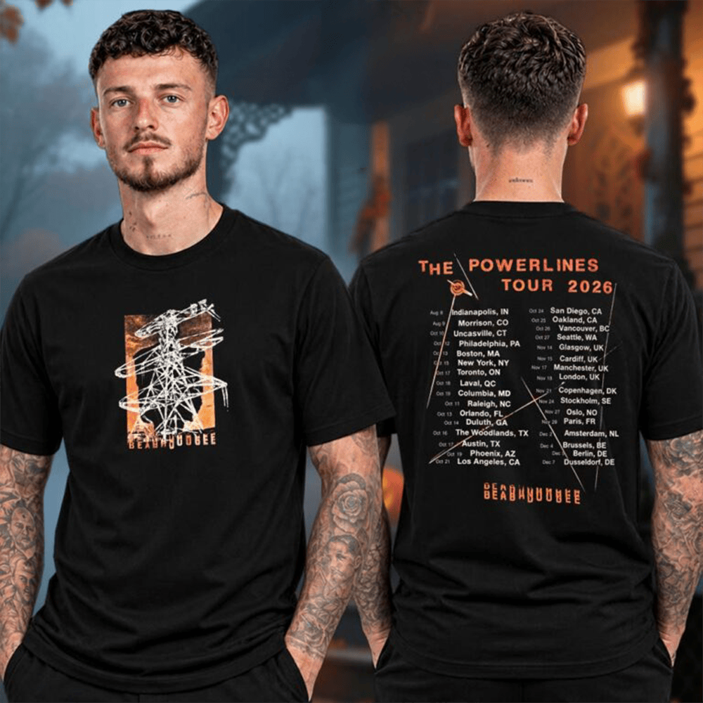 Beabadoobee Merch The Powerlines Tour 2026 Dateback T-Shirt Concert Fans Gift 1 - Unicasport Beabadoobee Merch The Powerlines Tour 2026 Dateback T-Shirt Concert Fans Gift