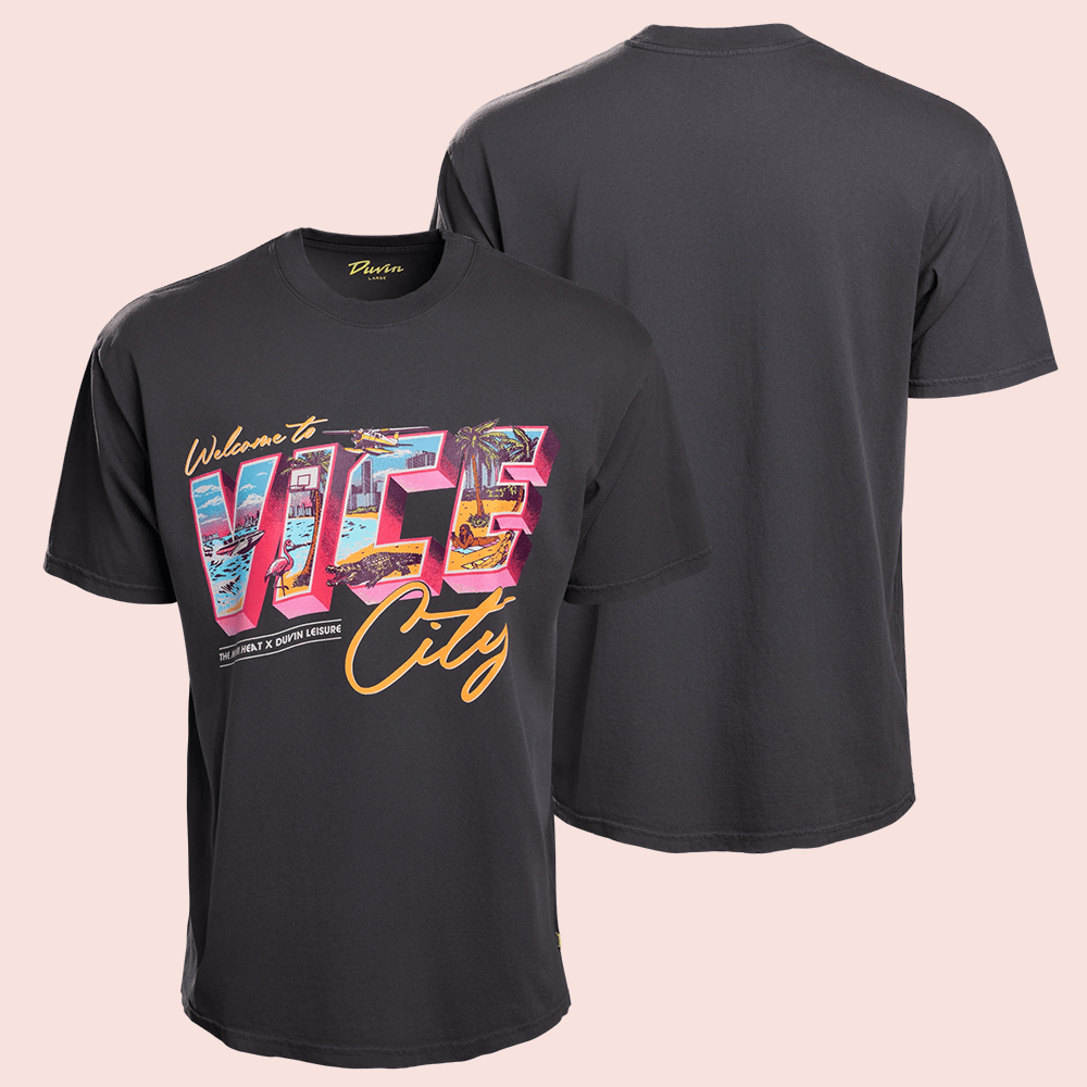 Vice City Merch Miami Heat Vice City Postcard T-Shirt Gift For Neon Style Fans 1 - Unicasport Vice City Merch Miami Heat Vice City Postcard T-Shirt Gift For Neon Style Fans