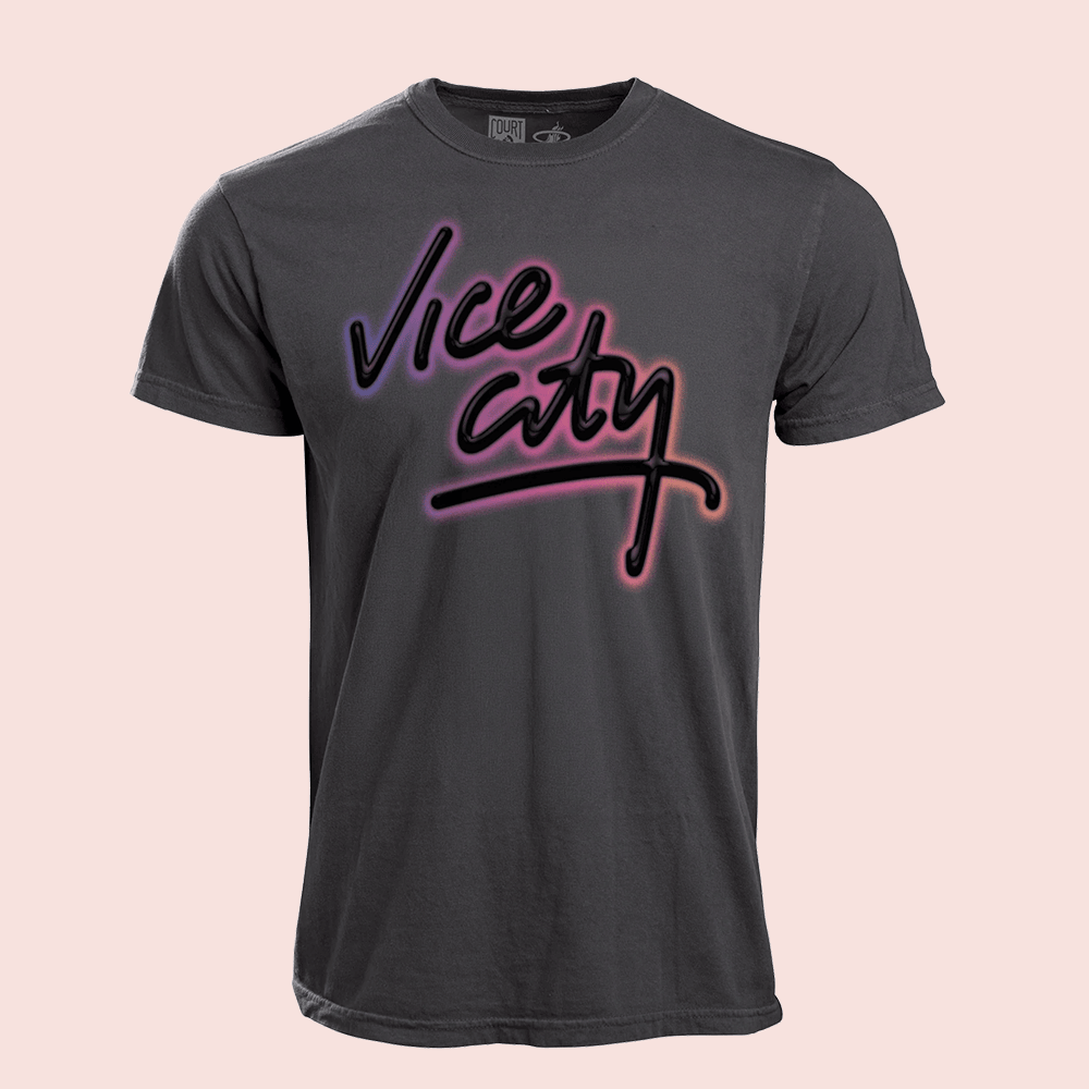 Vice City Merch Miami Heat Retro Neon Glow Script Vintage T-Shirt Gift For Basketball Friends 1 - Unicasport Vice City Merch Miami Heat Retro Neon Glow Script Vintage T-Shirt Gift For Basketball Friends