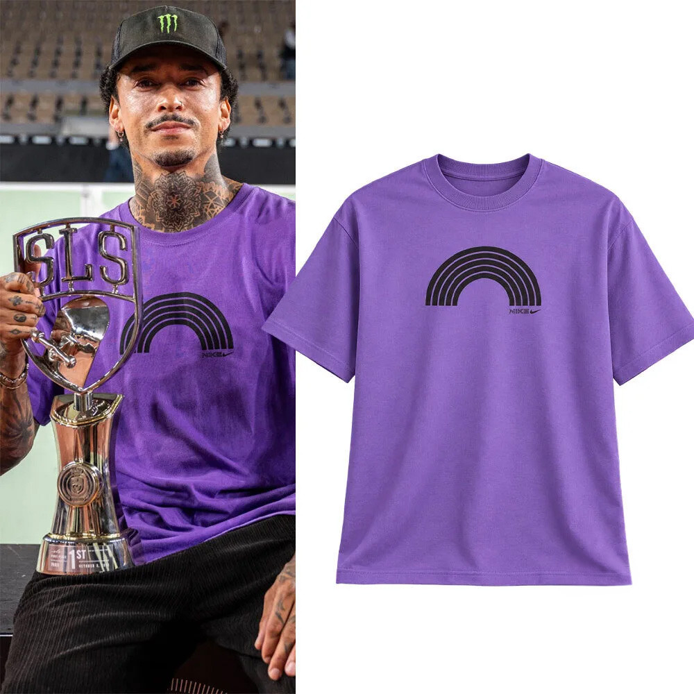 Nyjah Huston Purple Rainbow SS Shirt Skateboard Apparel Gifts For Nyjah Huston Fans 1 - Unicasport Nyjah Huston Purple Rainbow SS Shirt Skateboard Apparel Gifts For Nyjah Huston Fans