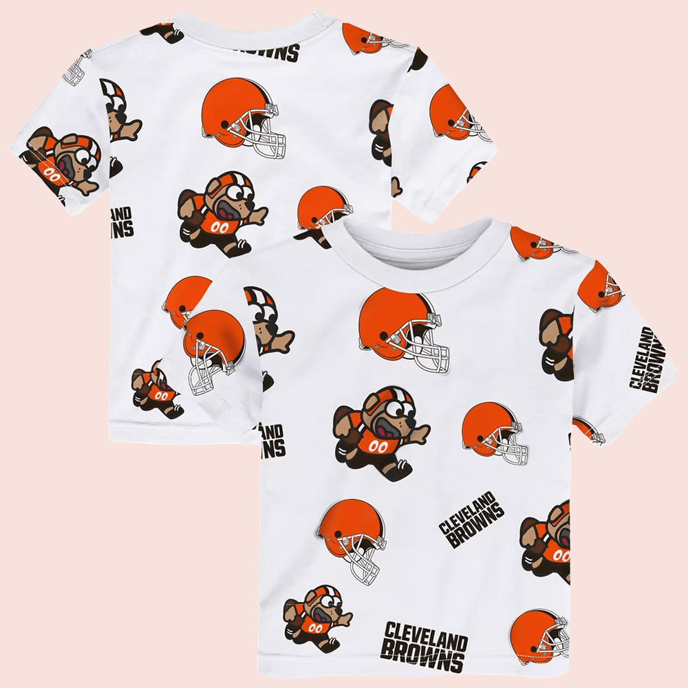 Cleveland Browns Merch Toddler Outerstuff White Cleveland Browns Mascot Play T-Shirt Fan Gear 1 - Unicasport Cleveland Browns Merch Toddler Outerstuff White Cleveland Browns Mascot Play T-Shirt Fan Gear