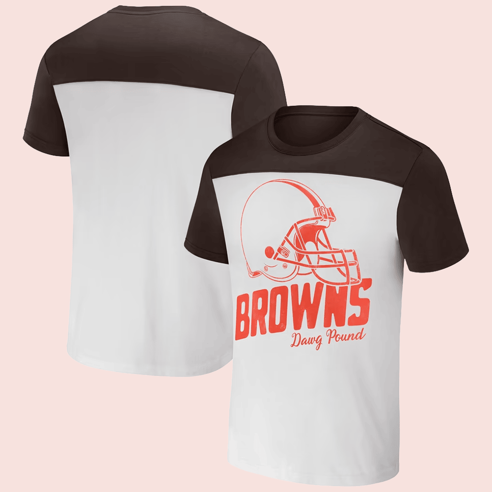 Cleveland Browns Merch NFL x Darius Rucker Collection Cleveland Browns Colorblocked T-Shirt Best Gift 1 - Unicasport Cleveland Browns Merch NFL x Darius Rucker Collection Cleveland Browns Colorblocked T-Shirt Best Gift