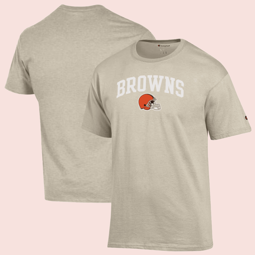 Cleveland Browns Merch Champion Oatmeal Cleveland Browns T-Shirt Fans Gift Ideas 1 - Unicasport Cleveland Browns Merch Champion Oatmeal Cleveland Browns T-Shirt Fans Gift Ideas