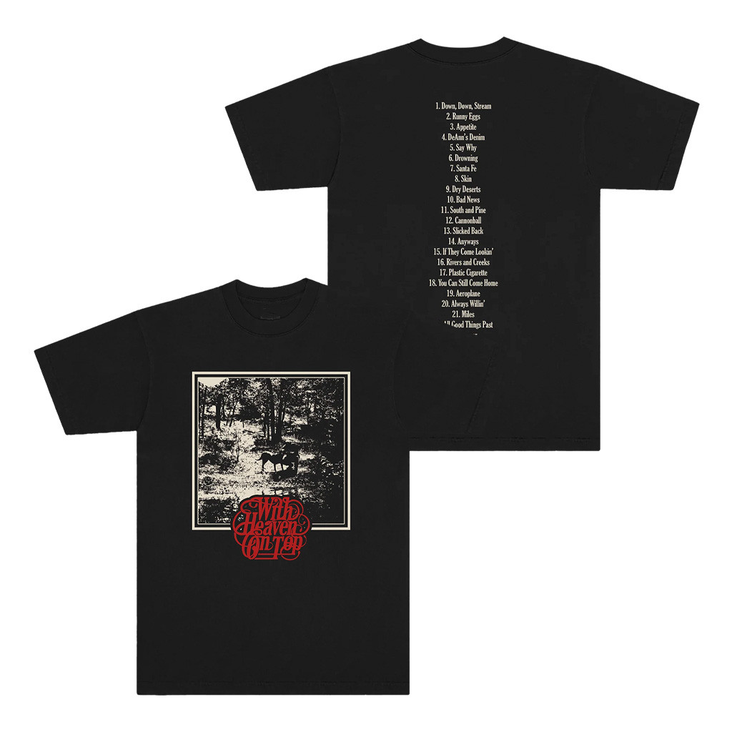 Zach Bryan Merch With Heaven On Tour 2026 Black T-Shirt Country Music Lover Gift 1 - Unicasport Zach Bryan Merch With Heaven On Tour 2026 Black T-Shirt Country Music Lover Gift