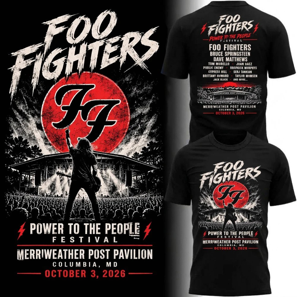 Foo Fighters Power To The People Festival 2026 Shirt Foo Fighters Merch Rock Band Fan Gifts 1 - Unicasport Foo Fighters Power To The People Festival 2026 Shirt Foo Fighters Merch Rock Band Fan Gifts