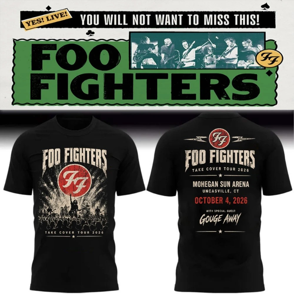 Foo Fighters Take Cover Tour 2026 Shirt Rock Band Apparel Foo Fighters Merch Him Gifts 1 - Unicasport Foo Fighters Take Cover Tour 2026 Shirt Rock Band Apparel Foo Fighters Merch Him Gifts