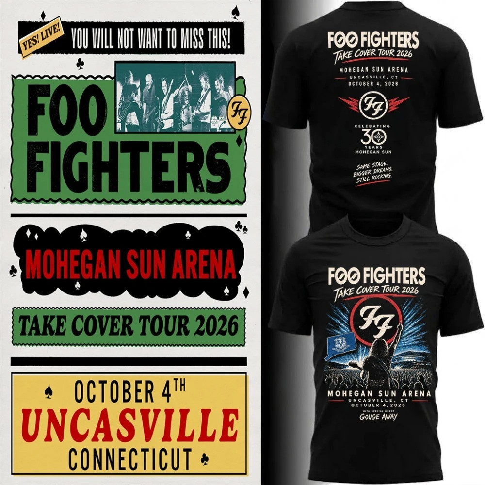 Foo Fighters Take Cover Tour 2026 T-Shirt Foo Fighters Merch Gifts For Rock Lovers 1 - Unicasport Foo Fighters Take Cover Tour 2026 T-Shirt Foo Fighters Merch Gifts For Rock Lovers