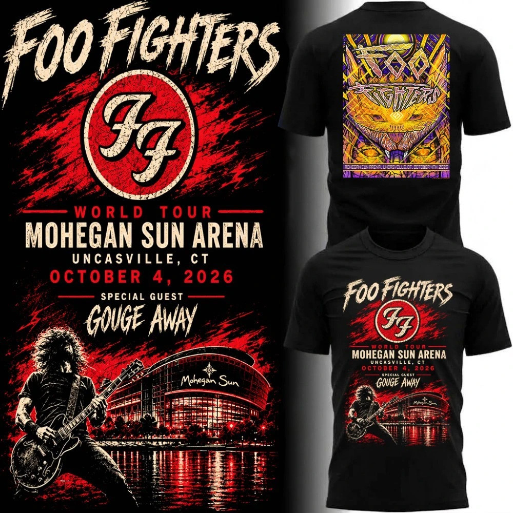 Foo Fighters Uncasville CT Event 2026 T-Shirt Foo Fighters Merch Rock Lovers Gifts 1 - Unicasport Foo Fighters Uncasville CT Event 2026 T-Shirt Foo Fighters Merch Rock Lovers Gifts