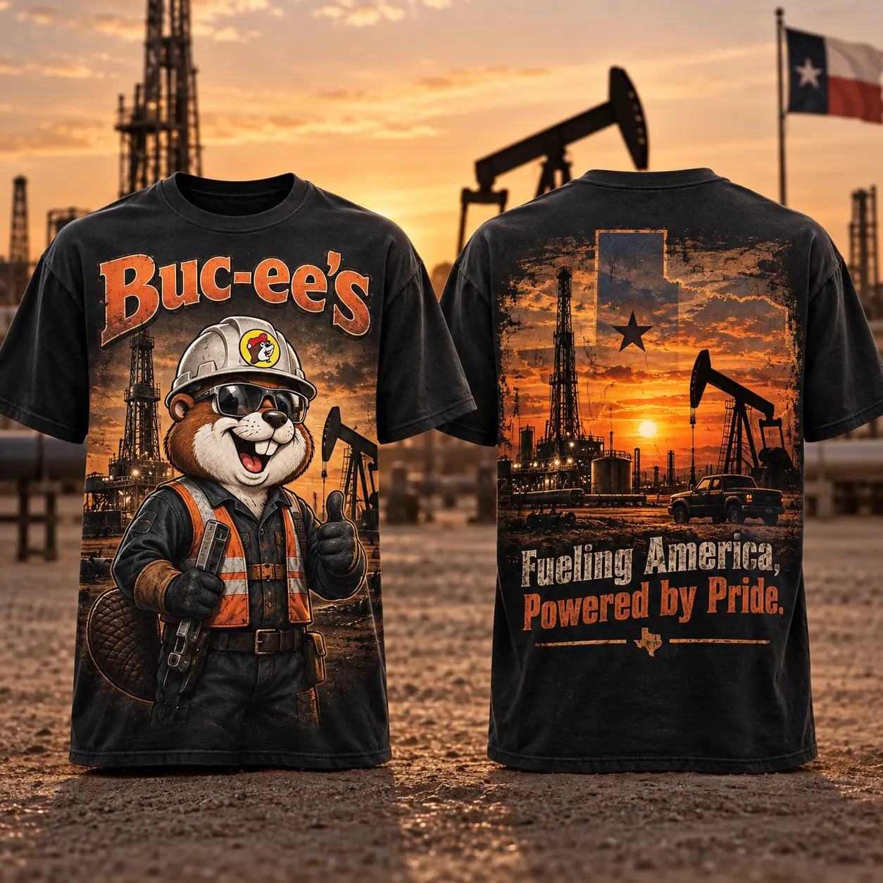 Buc-ees Merch Buc-ees Fueling America Powered By Pride T-Shirt Gift For Him 1 - Unicasport Buc-ees Merch Buc-ees Fueling America Powered By Pride T-Shirt Gift For Him
