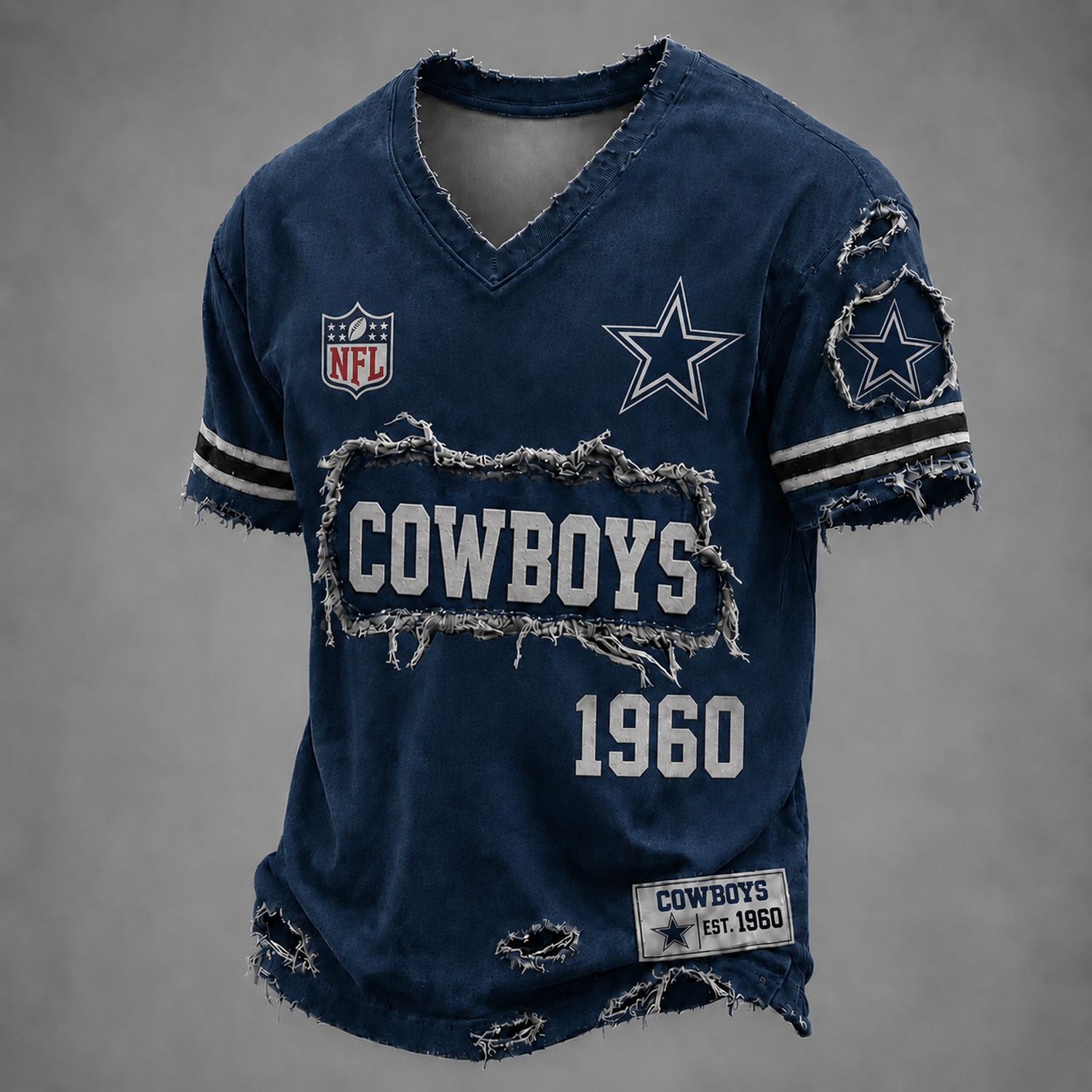 Dallas Cowboys Football NFL Merch V-Neck T-Shirt Cowboys Football Fan Shirt 1 - Unicasport Dallas Cowboys Football NFL Merch V-Neck T-Shirt Cowboys Football Fan Shirt