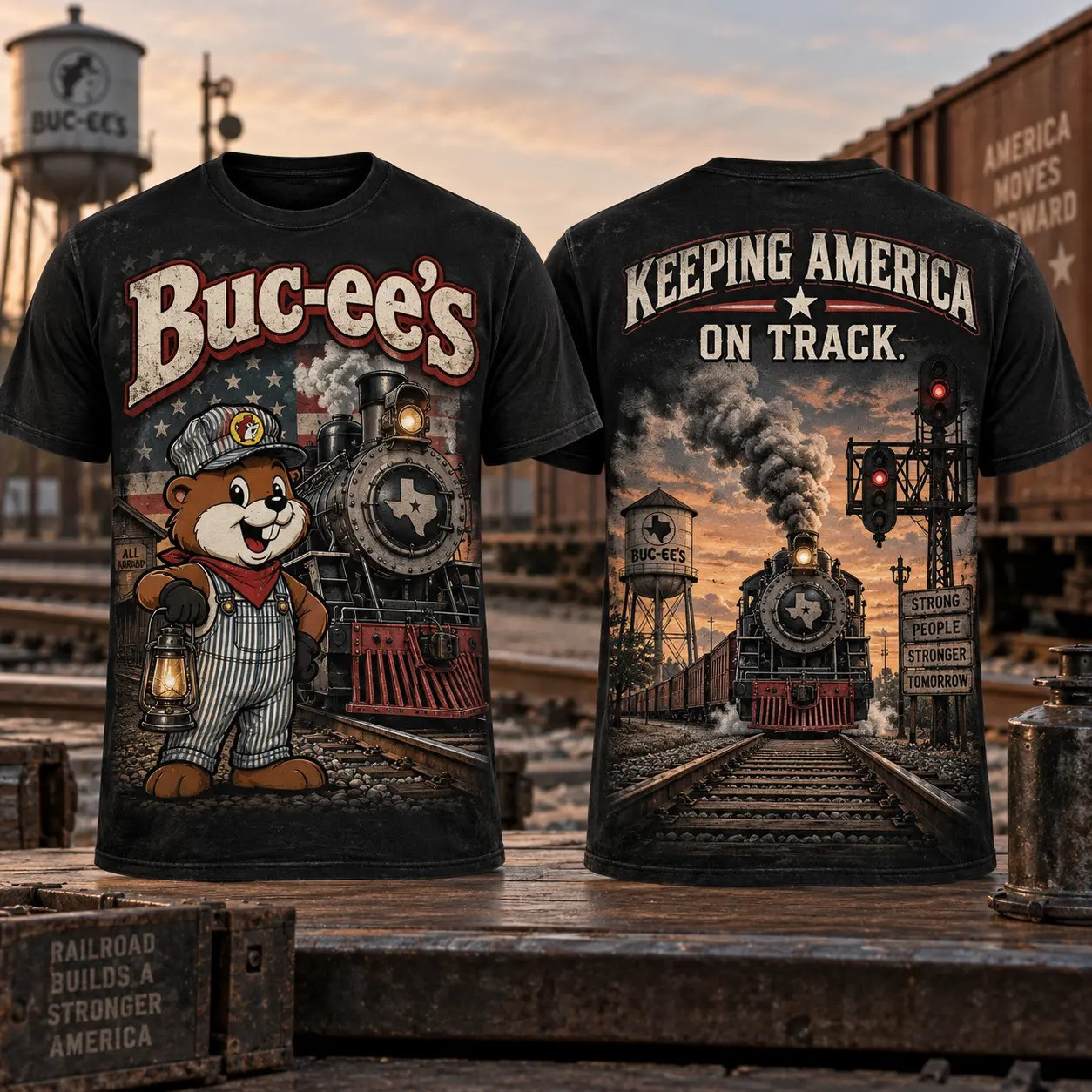 Buc-ees Merch Buc-ees Keeping America On Track T-Shirt Gift For Husband 1 - Unicasport Buc-ees Merch Buc-ees Keeping America On Track T-Shirt Gift For Husband