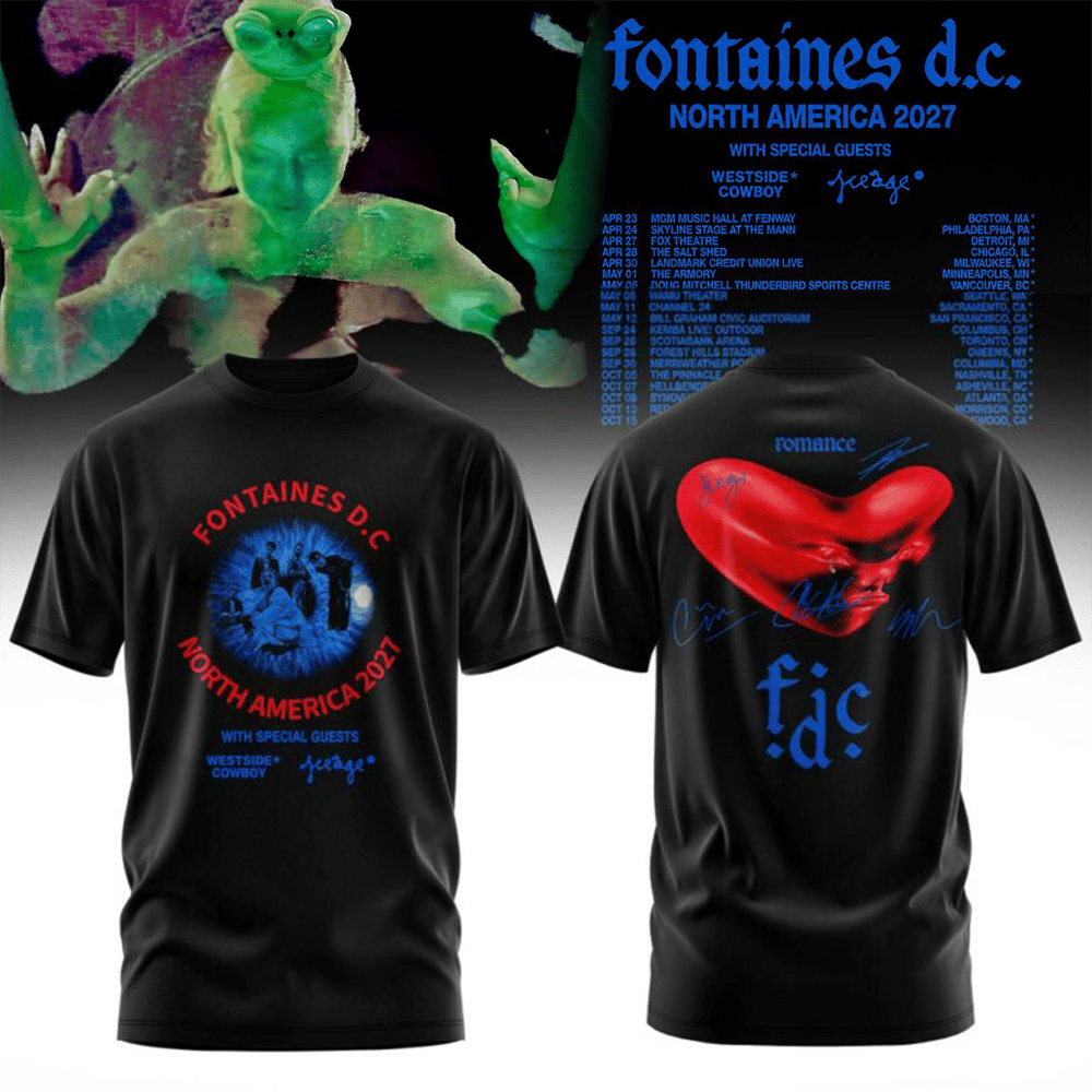 Fontaines D.C. Merch North America 2027 Tour T-Shirt Unique Gift For Concert Fans 1 - Unicasport Fontaines D.C. Merch North America 2027 Tour T-Shirt Unique Gift For Concert Fans