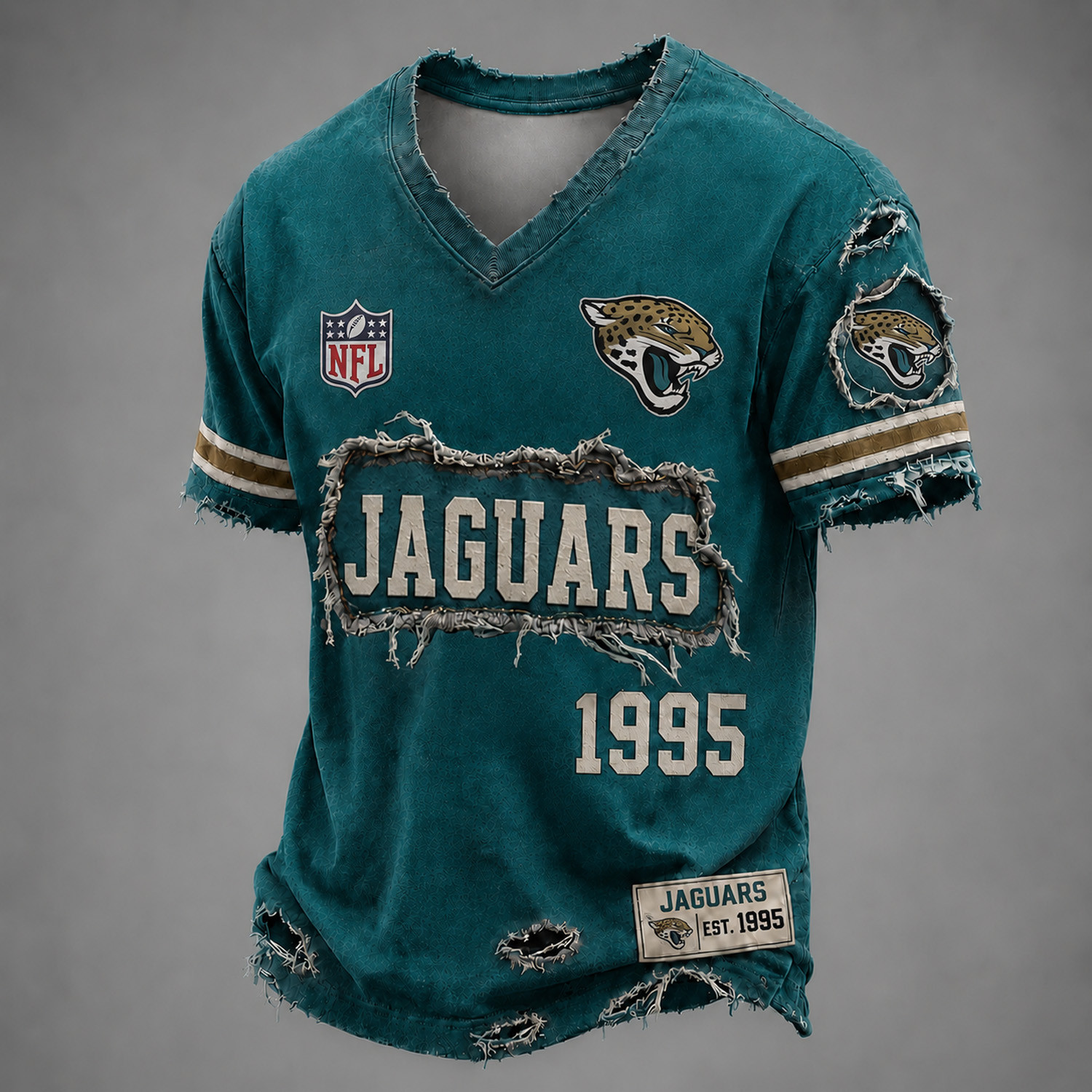 Jacksonville Jaguars Football NFL Merch V-Neck T-Shirt Jaguars Football Proud Gear Gift 1 - Unicasport Jacksonville Jaguars Football NFL Merch V-Neck T-Shirt Jaguars Football Proud Gear Gift
