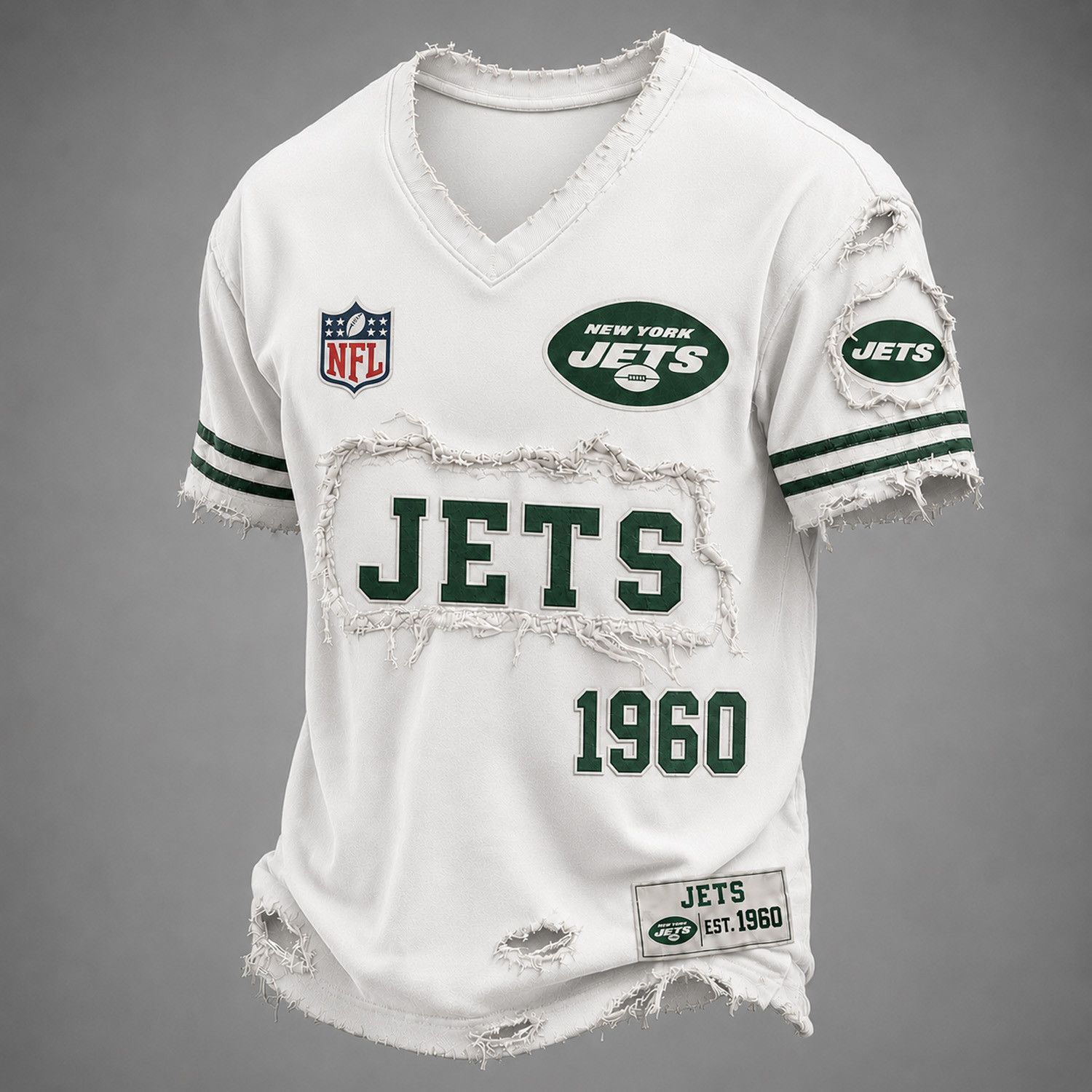 New York Jets Football NFL Merch V-Neck T-Shirt Best Gifts For Football Players 1 - Unicasport New York Jets Football NFL Merch V-Neck T-Shirt Best Gifts For Football Players