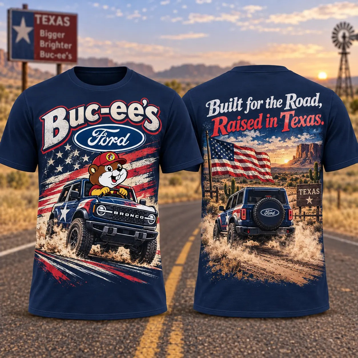 Buc-ees Merch Buc-ees Built For The Road Raised In Texas T-Shirt Gift For Dad 1 - Unicasport Buc-ees Merch Buc-ees Built For The Road Raised In Texas T-Shirt Gift For Dad