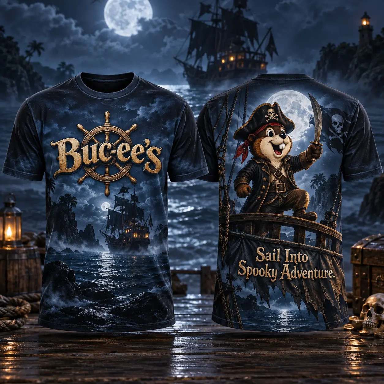 Buc-ees Merch Buc-ees Sail Into Spooky Adventure T-Shirt Gift For Him 1 - Unicasport Buc-ees Merch Buc-ees Sail Into Spooky Adventure T-Shirt Gift For Him