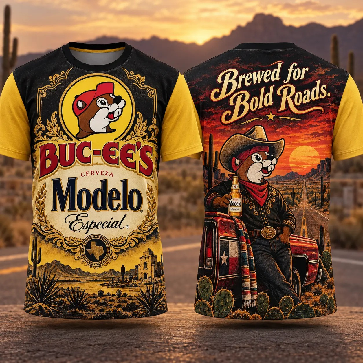 Buc-ees x Modelo Merch Buc-ees Brewed For Bold Roads T-Shirt Gift For Brother 1 - Unicasport Buc-ees x Modelo Merch Buc-ees Brewed For Bold Roads T-Shirt Gift For Brother