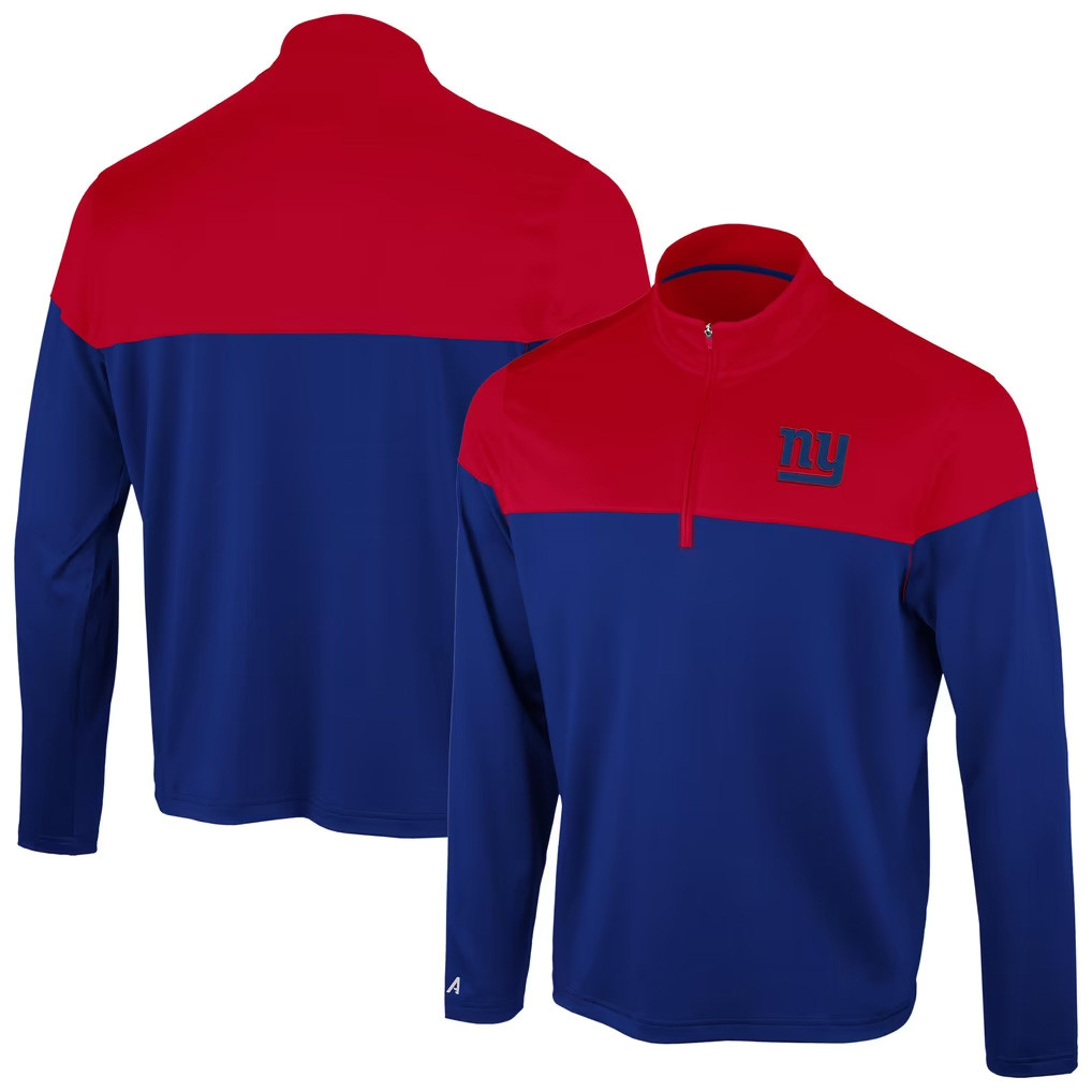 New York Giants Merch 2026 Antigua NY Giants Hinder Quarter-Zip Shirt Gift For Football Fans 1 - Unicasport New York Giants Merch 2026 Antigua NY Giants Hinder Quarter-Zip Shirt Gift For Football Fans