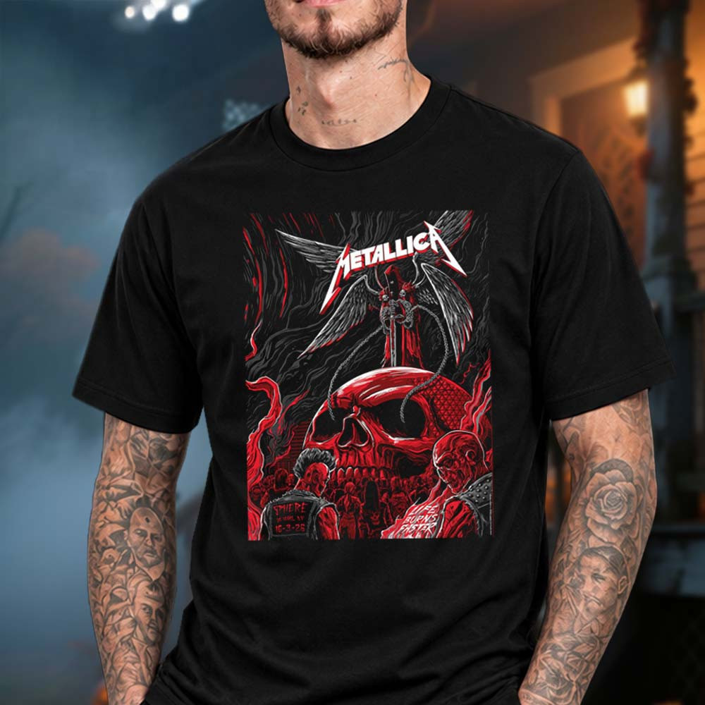 Metallica Sphere Night 2 Of 24 Event Poster T-Shirt Metallica Clothes Music Lover Gifts 1 - Unicasport Metallica Sphere Night 2 Of 24 Event Poster T-Shirt Metallica Clothes Music Lover Gifts