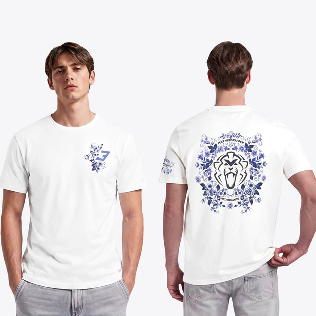 Max Verstappen Merch Unleash The Lion Delfts Blauw T-Shirt Great F1 Fans Gear Ideas 1 - Unicasport Max Verstappen Merch Unleash The Lion Delfts Blauw T-Shirt Great F1 Fans Gear Ideas