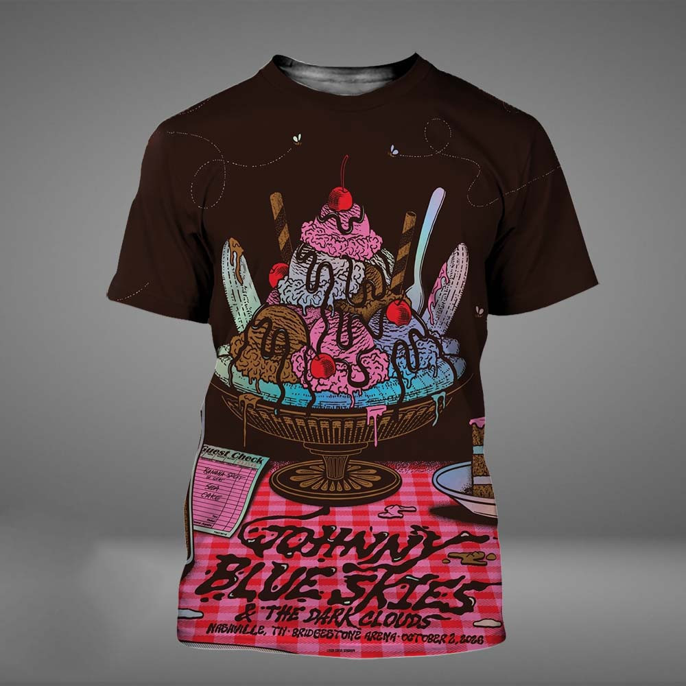 Johnny Blue Skies And The Dark Clouds Nashville TN 2026 Event Poster T-Shirt Sturgill Simpson Clothes Gifts For Fans 1 - Unicasport Johnny Blue Skies And The Dark Clouds Nashville TN 2026 Event Poster T-Shirt Sturgill Simpson Clothes Gifts For Fans
