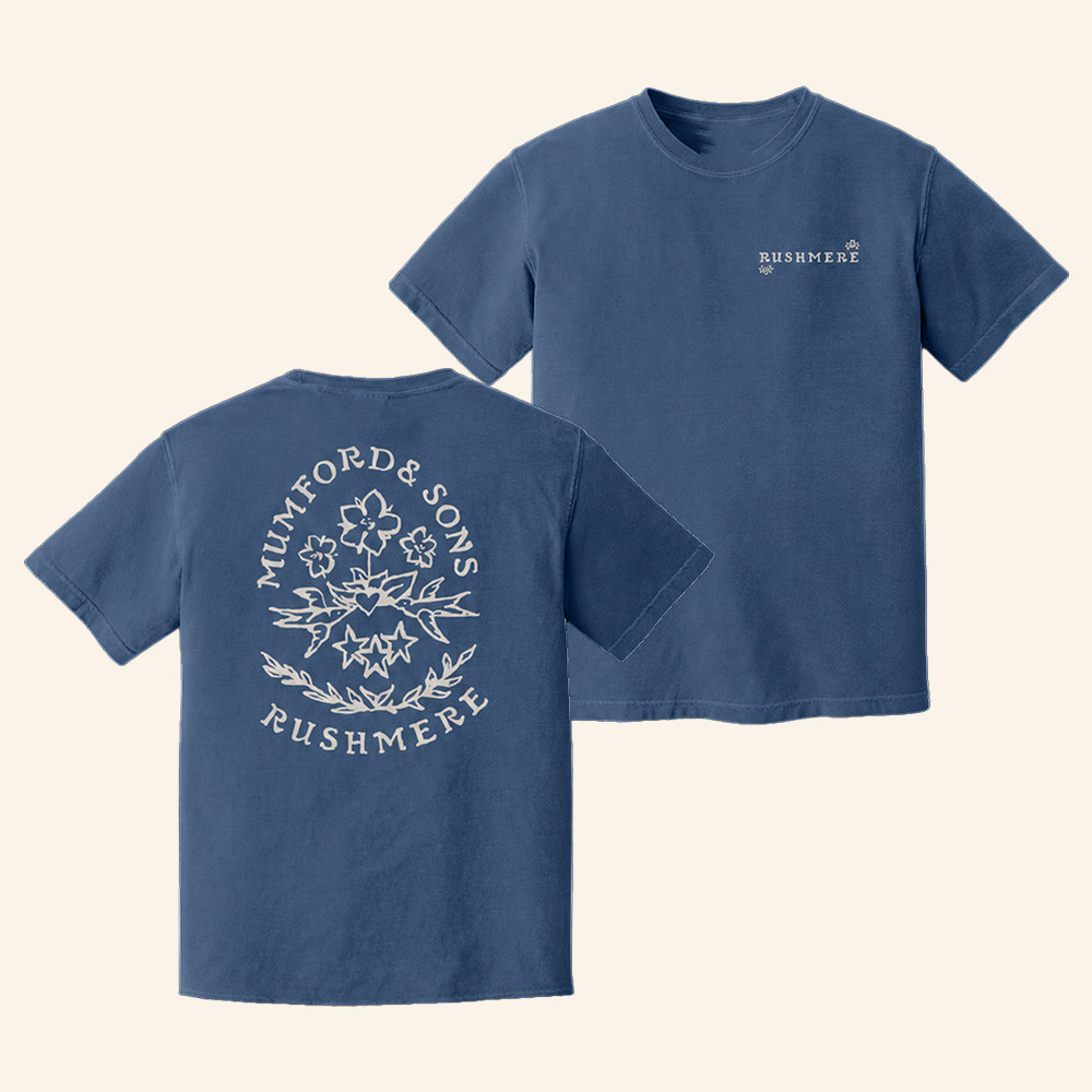 Mumford And Sons Merch Prizefighter World Tour 2026 Blue Stamp Shirt Rock Concert Outfits