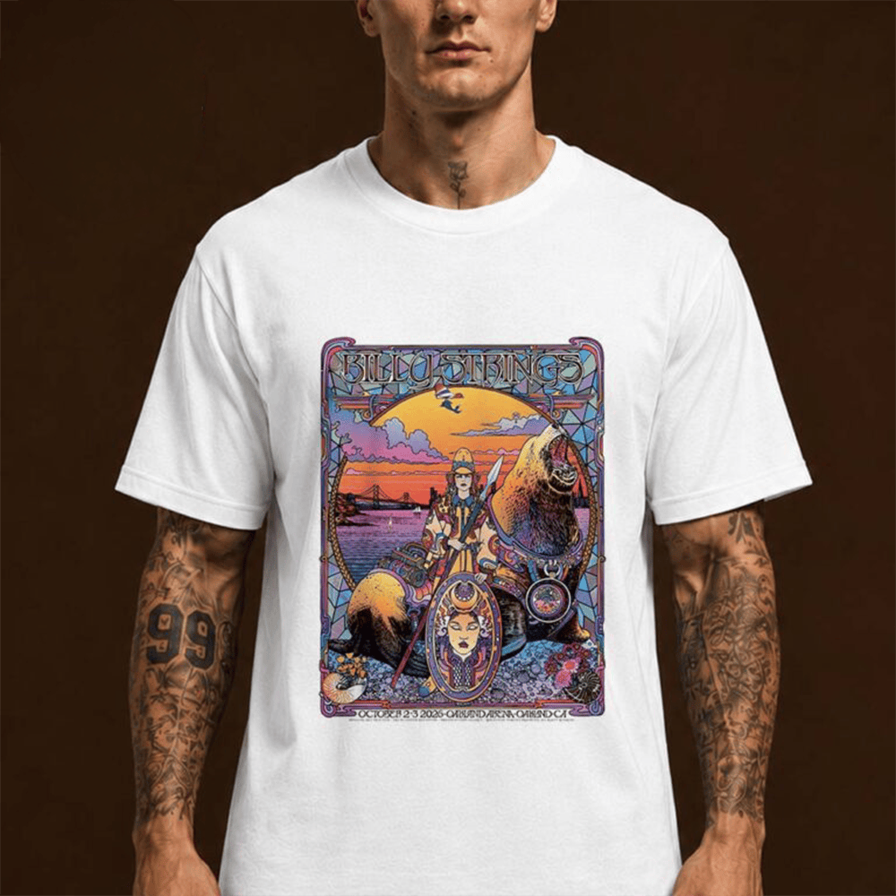 Billy Strings Merch Oakland CA 2026 Event Poster At Oakland Arena On 2 3 2026 T-Shirt Fans Gift