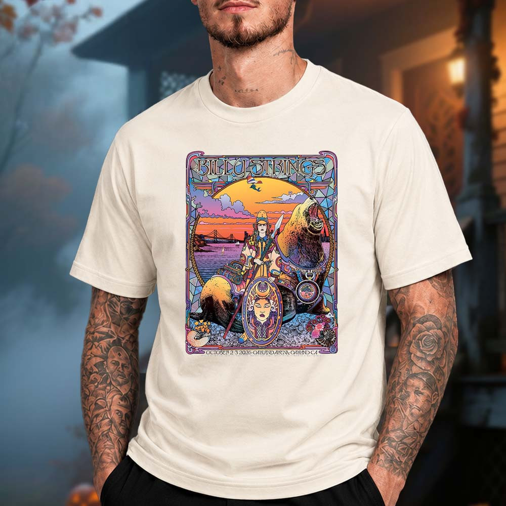 Billy Strings Oakland CA Event Poster T-Shirt Presents For Billy Strings Fans