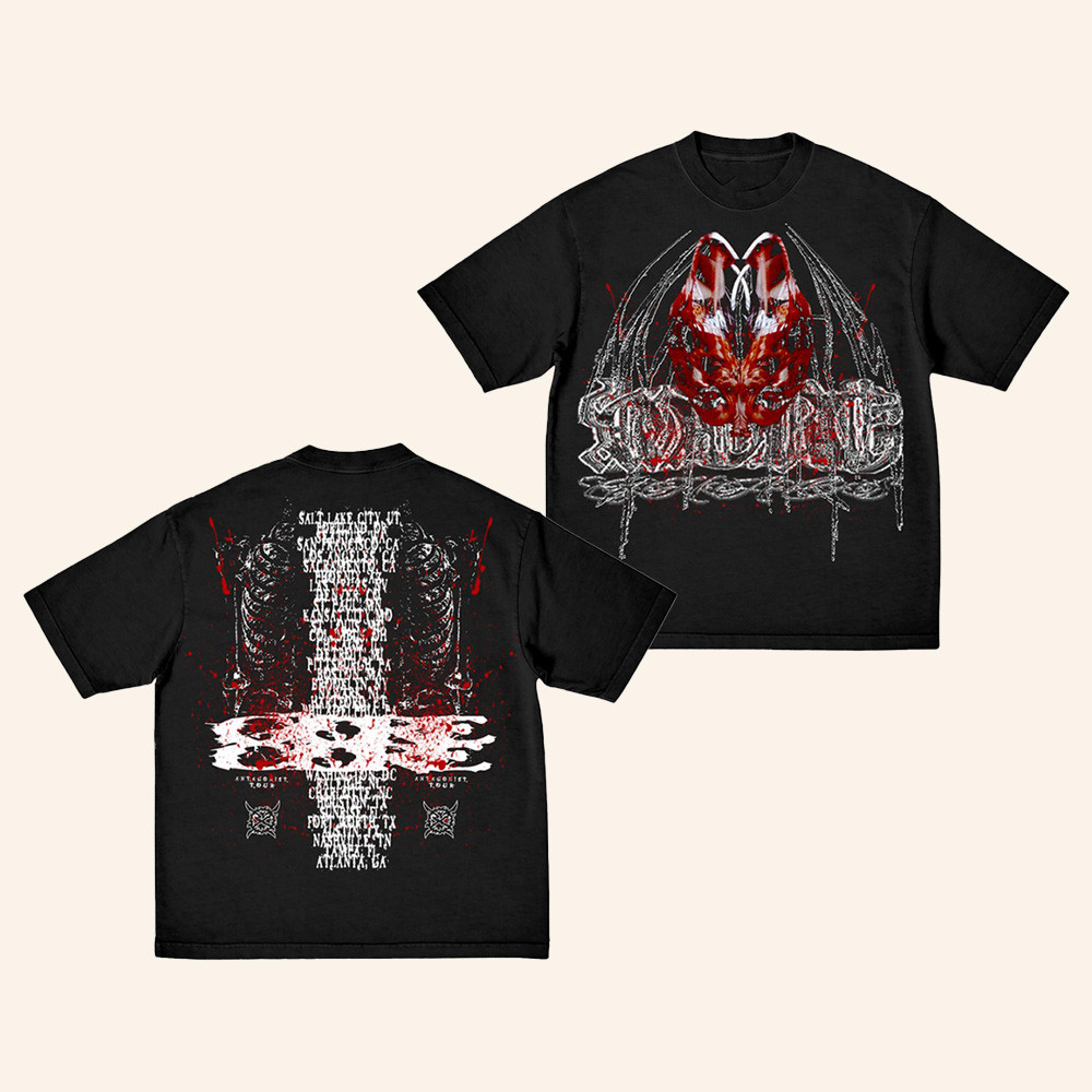 Ken Carson Merch XFaces Tour Shirt Gothic Metal Style Clothing Ken Carson Fans Gifts 1 - Unicasport Ken Carson Merch XFaces Tour Shirt Gothic Metal Style Clothing Ken Carson Fans Gifts