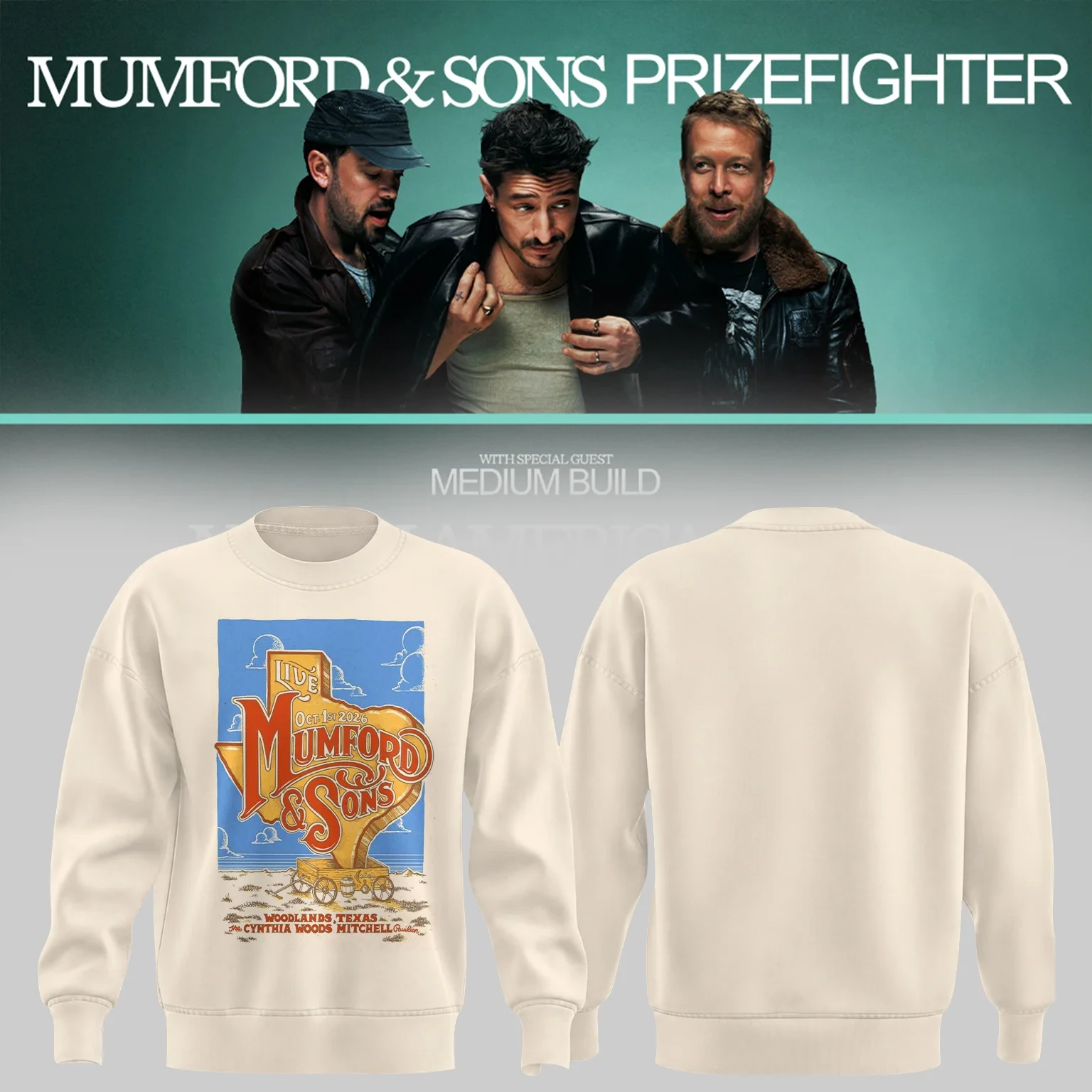 Mumford And Sons Merch Prizefighter Single Sweatshirt Mumford And Sons Clothing Fan Gifts