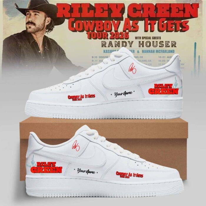 Custom Riley Green Merch Cowboy As It Gets Collection Sneakers Riley Green Lover Gift 1 - Unicasport Custom Riley Green Merch Cowboy As It Gets Collection Sneakers Riley Green Lover Gift