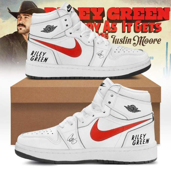 Riley Green Merch Cowboy As It Gets Tour 2026 Sneakers Gift For Riley Green Music Lover 1 - Unicasport Riley Green Merch Cowboy As It Gets Tour 2026 Sneakers Gift For Riley Green Music Lover