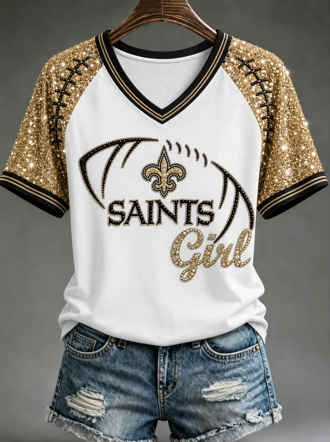 New Orleans Saints Merch Saints Girl Shirt Game Day Clothing Gifts For Football Lovers 1 - Unicasport New Orleans Saints Merch Saints Girl Shirt Game Day Clothing Gifts For Football Lovers