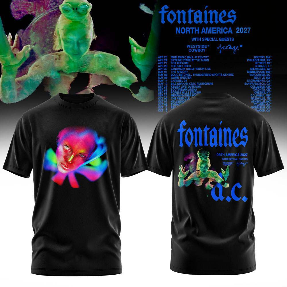 Fontaines DC Merch North America 2027 Tour T-Shirt Fontaines DC Rock Lover Gift 1 - Unicasport Fontaines DC Merch North America 2027 Tour T-Shirt Fontaines DC Rock Lover Gift