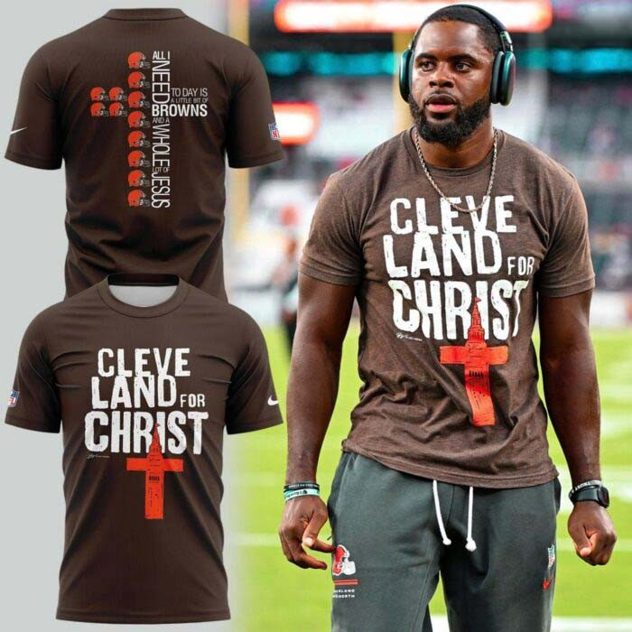 Cleveland Browns Merch Cleveland Land For Christ T-Shirt Gift For Football Lover 1 - Unicasport Cleveland Browns Merch Cleveland Land For Christ T-Shirt Gift For Football Lover