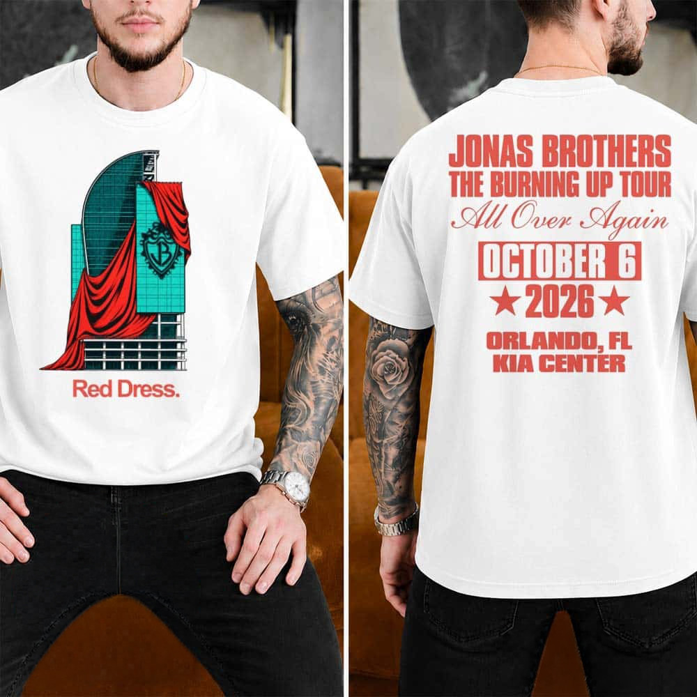 Jonas Brothers Merch The Burning Up Tour T-Shirt Jonas Brothers Fan Gift 1 - Unicasport Jonas Brothers Merch The Burning Up Tour T-Shirt Jonas Brothers Fan Gift